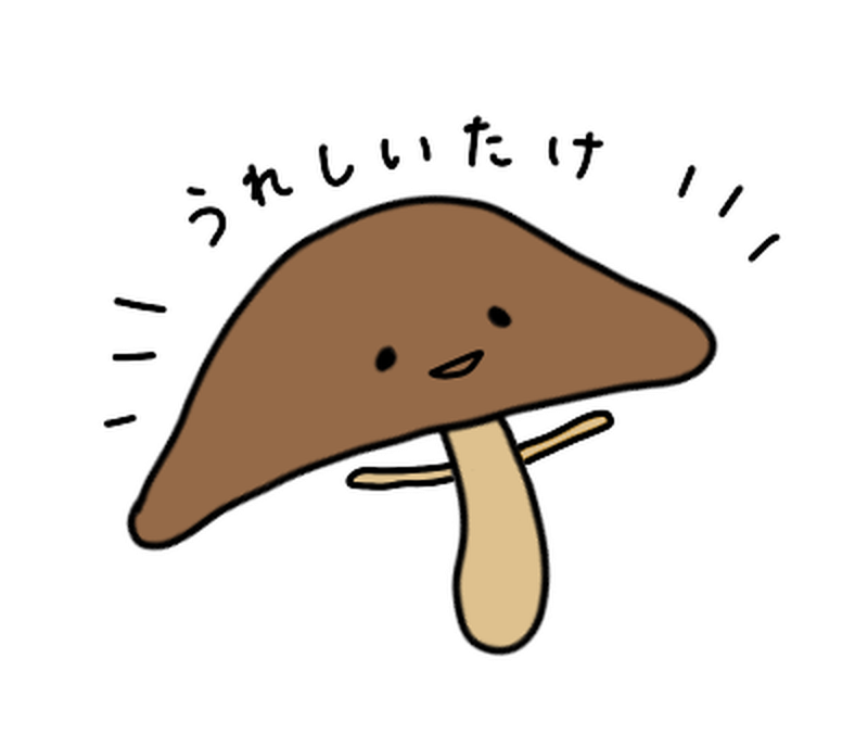 よろこんでいるキャラクター